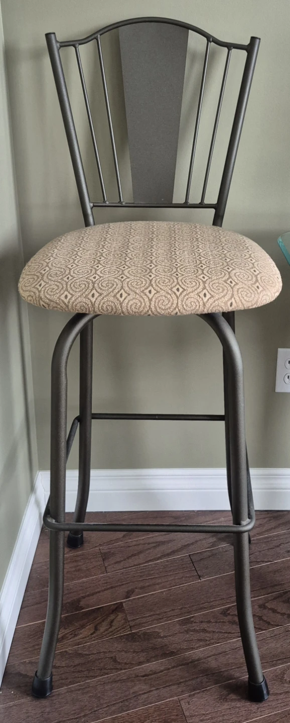 Bar Stool with Fabric Seat