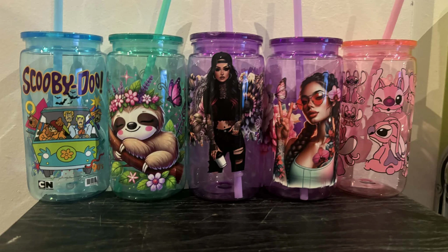 Assorted Themed Tumblers with Straws - photo 2