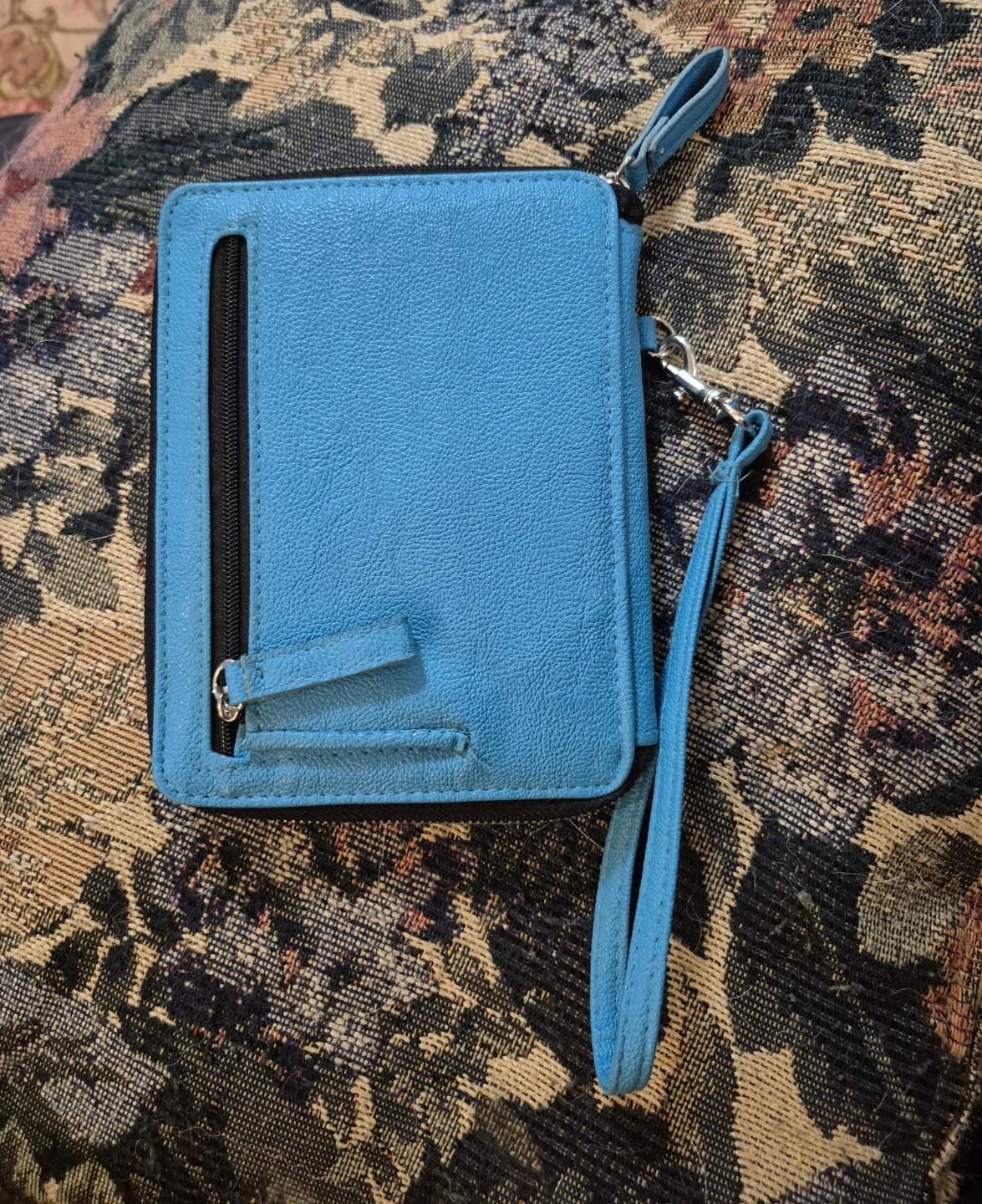 Stylize Blue Faux Leather Passport and Travel Wristlet Wallet - photo 2