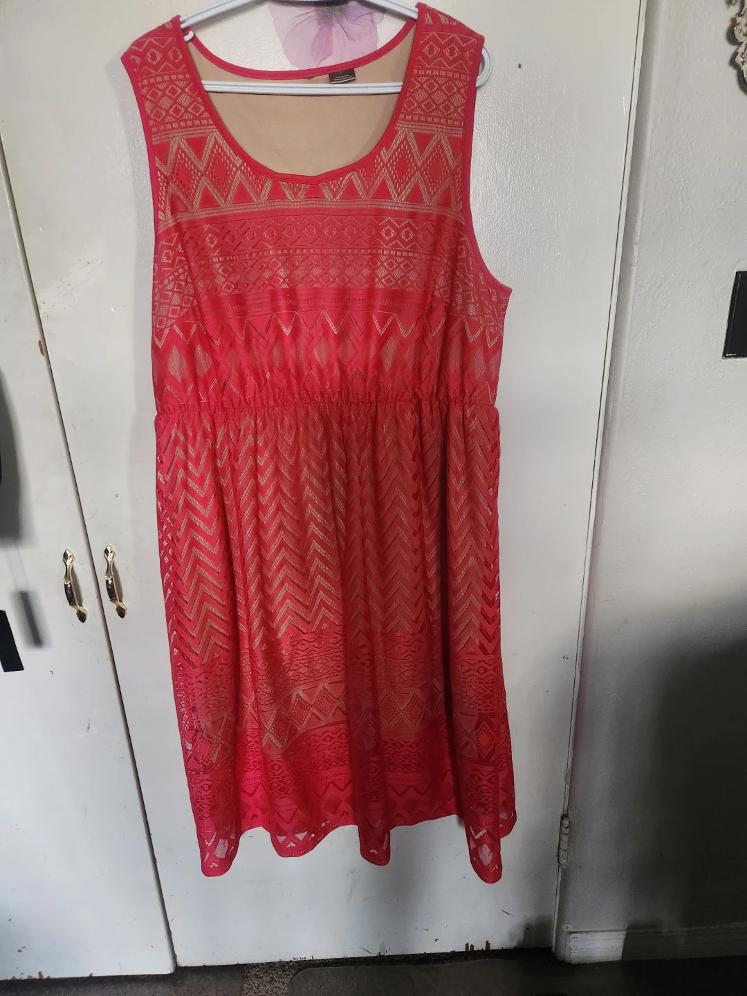 Women's Red Lace Dress