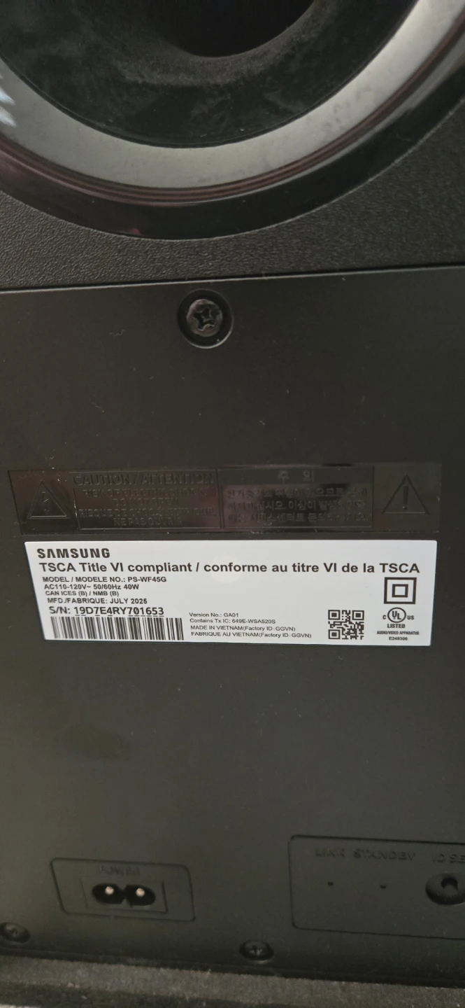 Samsung B-Series Soundbar B53CF with Subwoofer and remote - photo 5