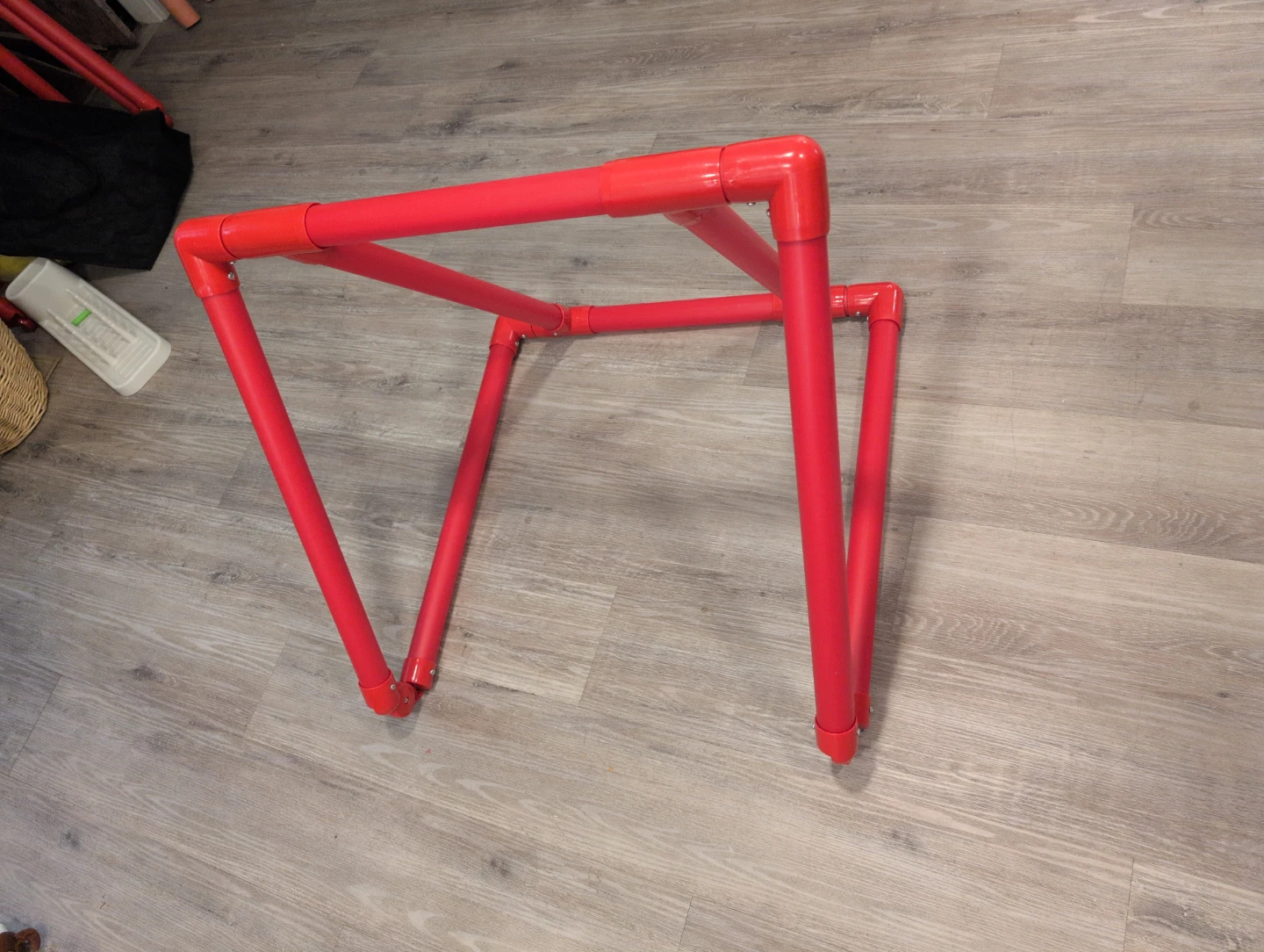 Red PVC skate aid