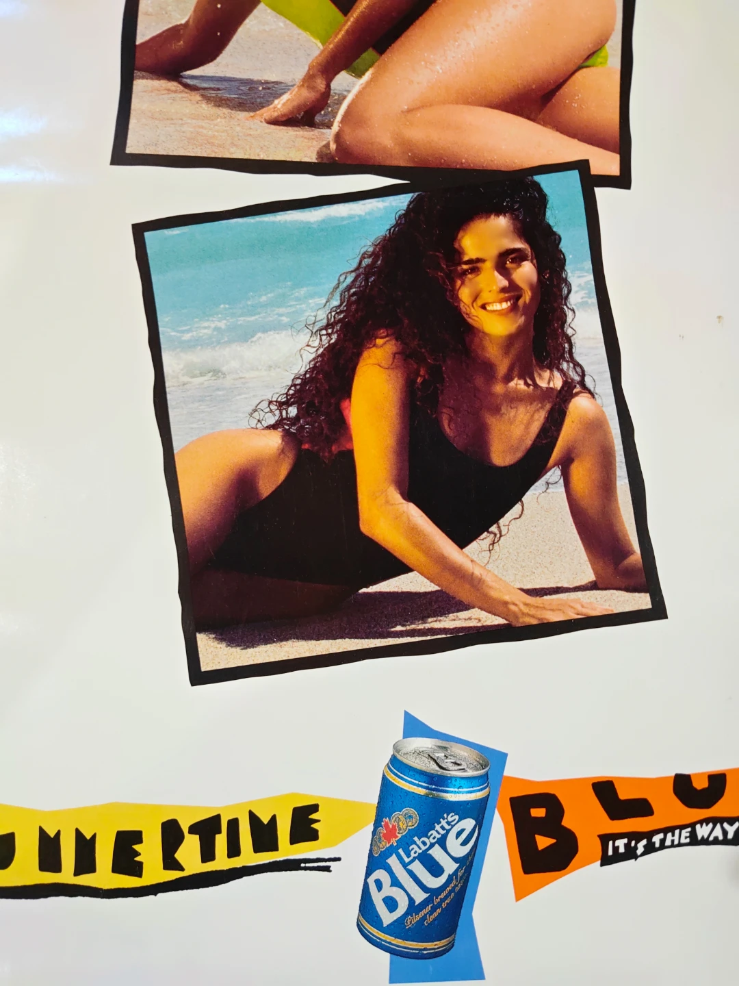 Vintage 90's Summertime Labatts Blue Promo Poster - photo 3