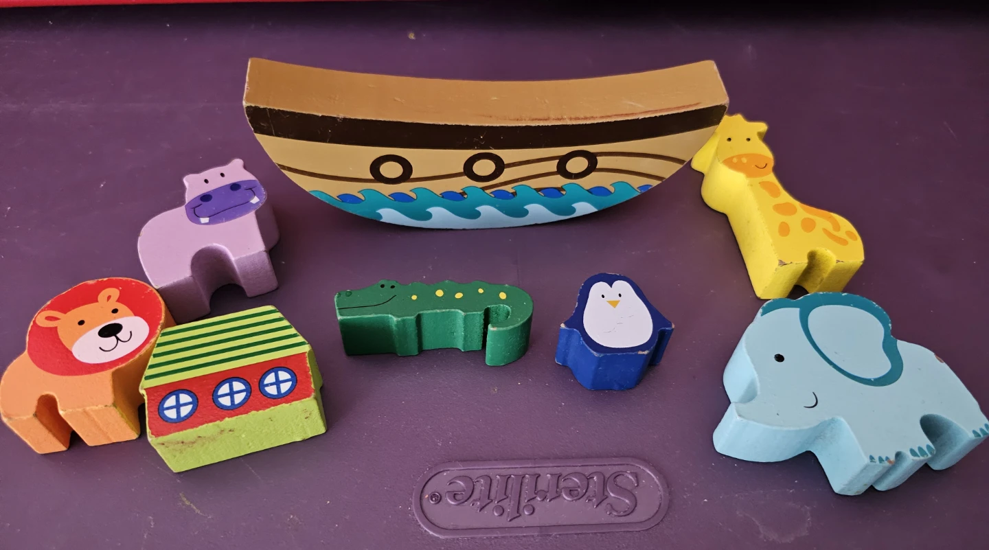 Wooden Noah's Ark Animal Stacker Toy ( Bathurst and Finch ) - photo 2