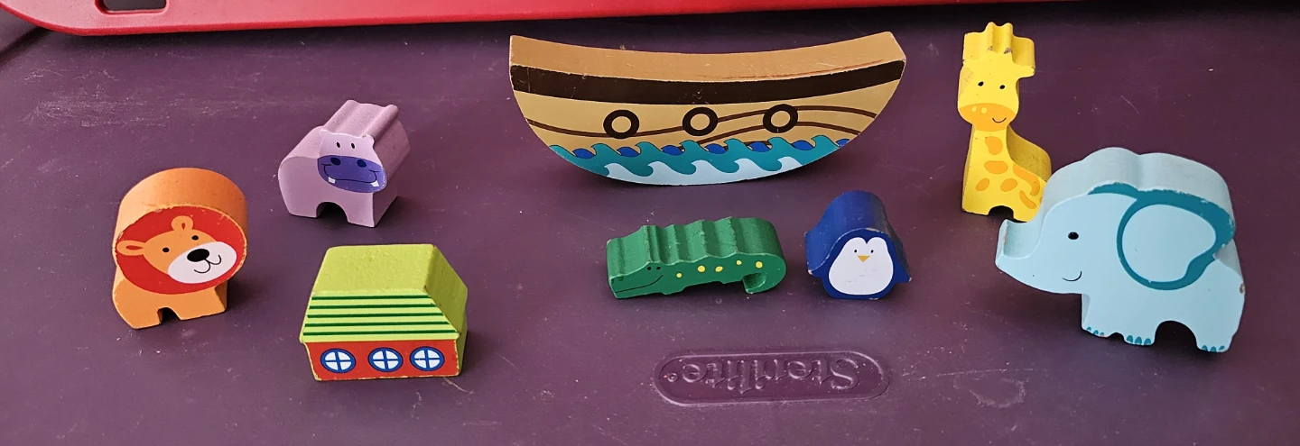 Wooden Noah's Ark Animal Stacker Toy ( Bathurst and Finch ) - photo 3