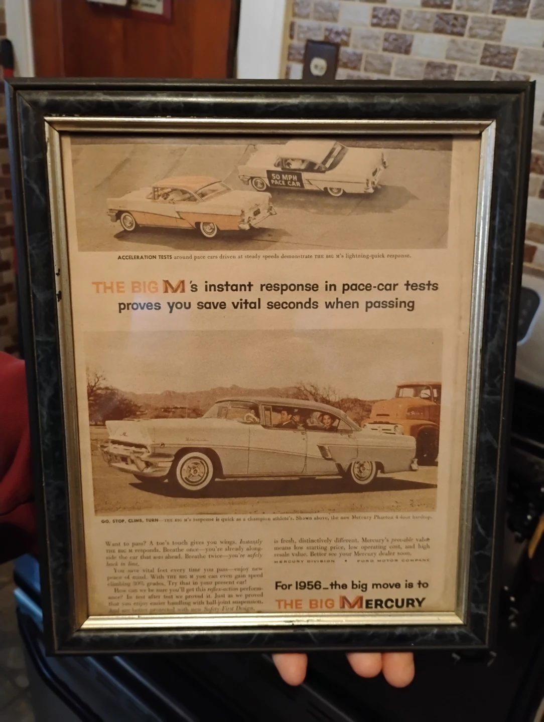1956 Mercury "The Big M" Vintage Car Advertisement