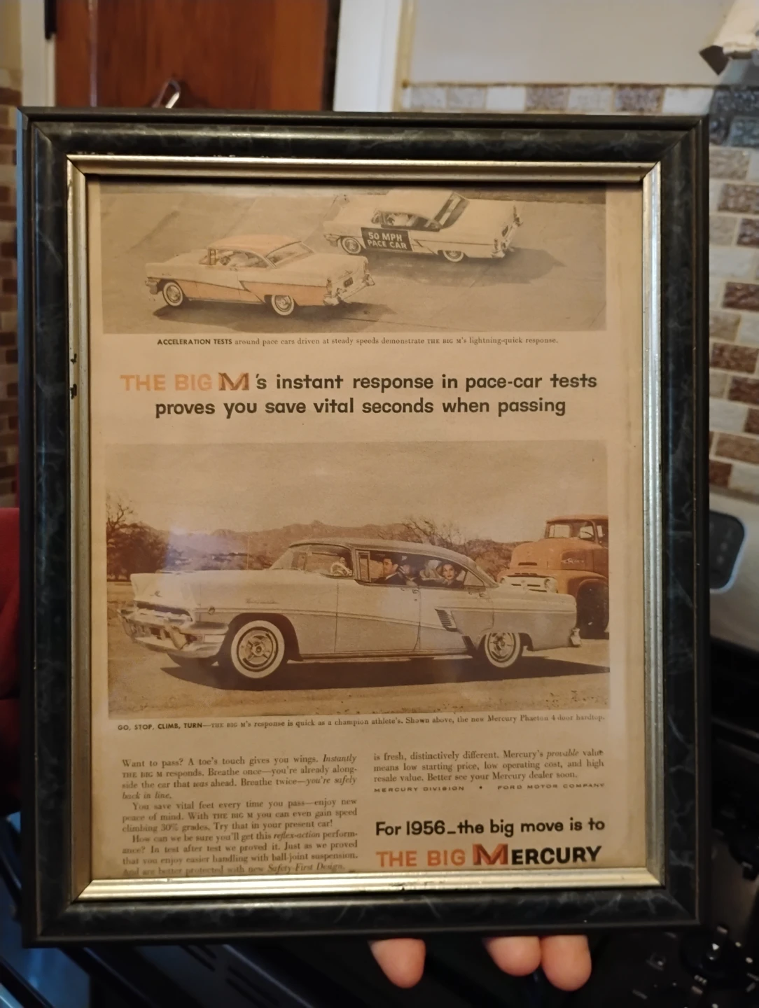 1956 Mercury "The Big M" Vintage Car Advertisement - photo 2