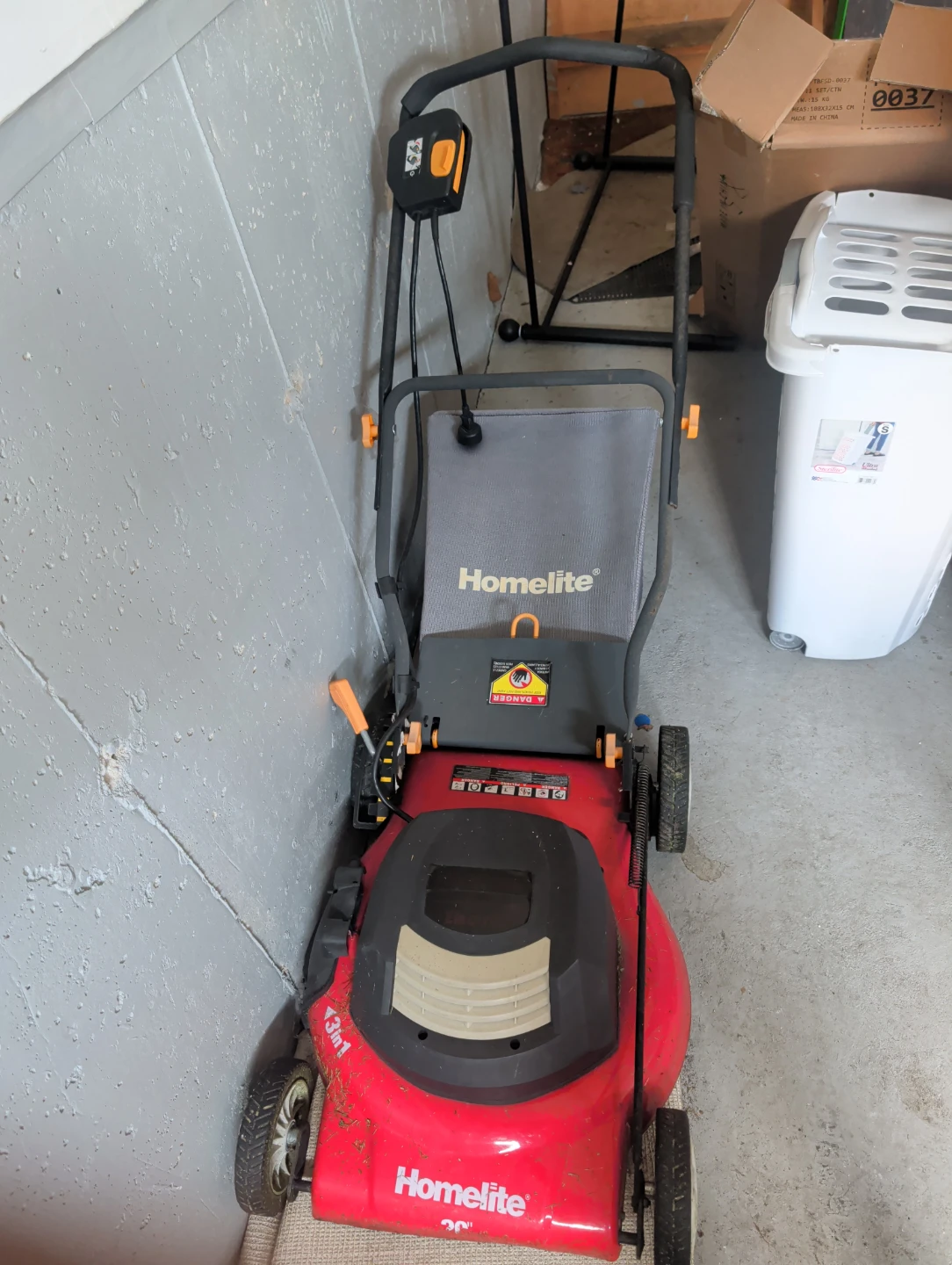 Homelite Electric Lawn Mower with wire