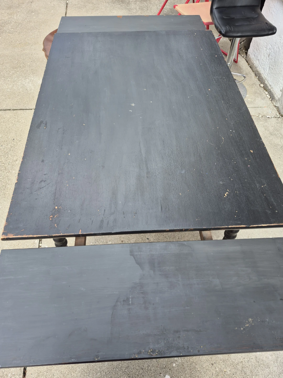 Black Drop Leaf  extendable Dining Table - photo 2