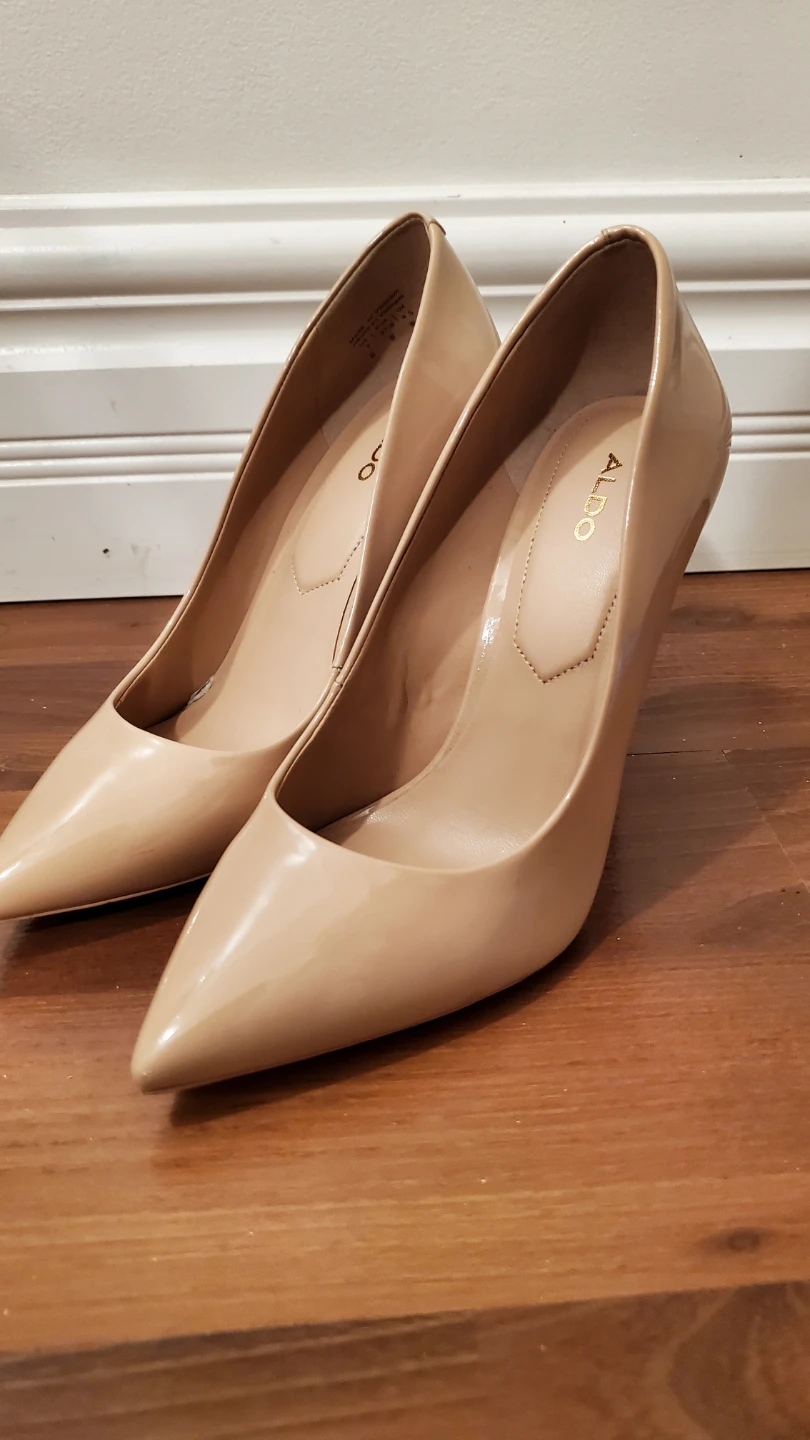 ALDO Women's Beige Patent Leather Stiletto Heels - photo 2