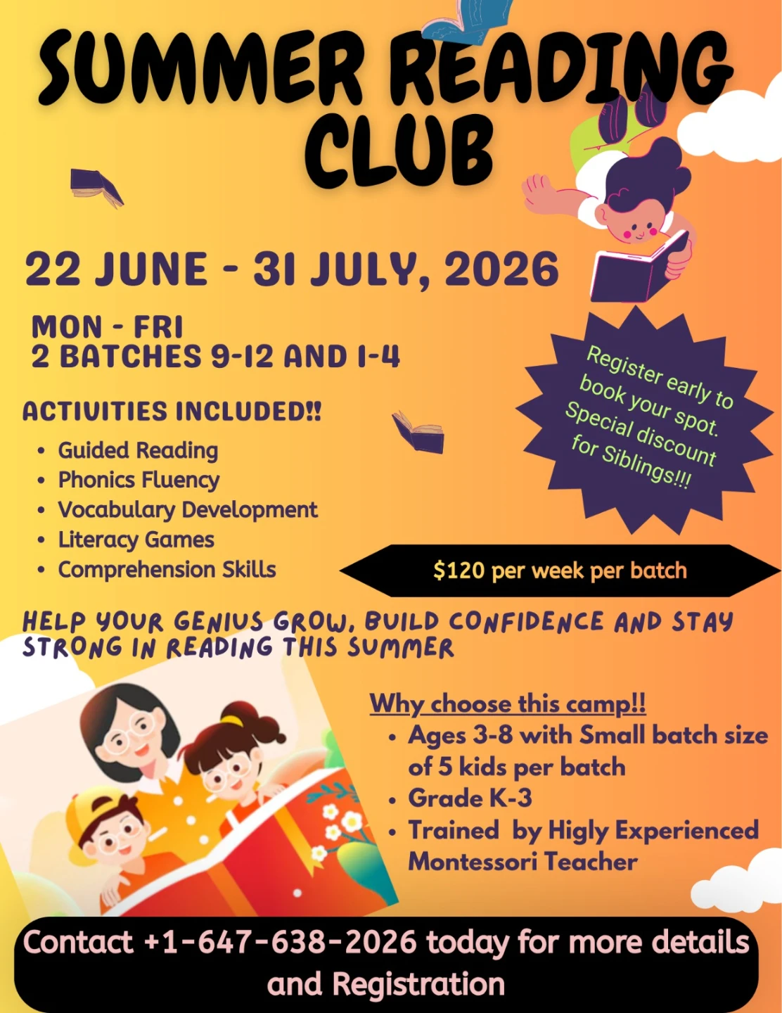 Montessori Tutoring and Summer Reading Club