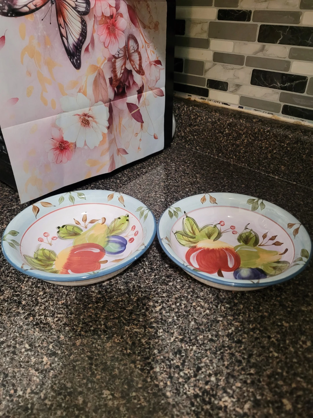 Set of 2 Heritage Mint Ltd Black Forest Fruits Bowls$10each - photo 4