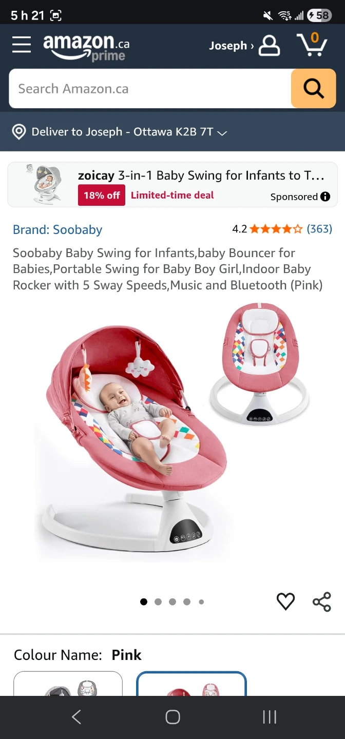 Soobaby 3-in-1 Baby Swing and Bouncer - photo 3
