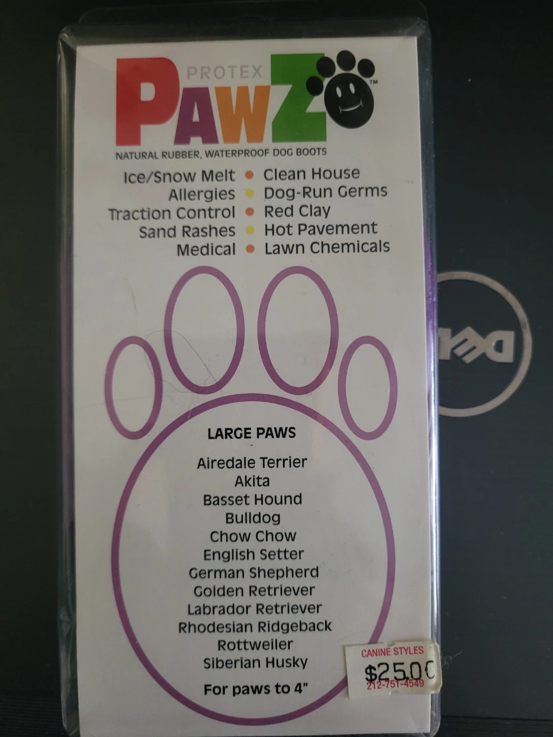 Protex Pawz Natural Rubber Waterproof Dog Boots - Large - photo 2