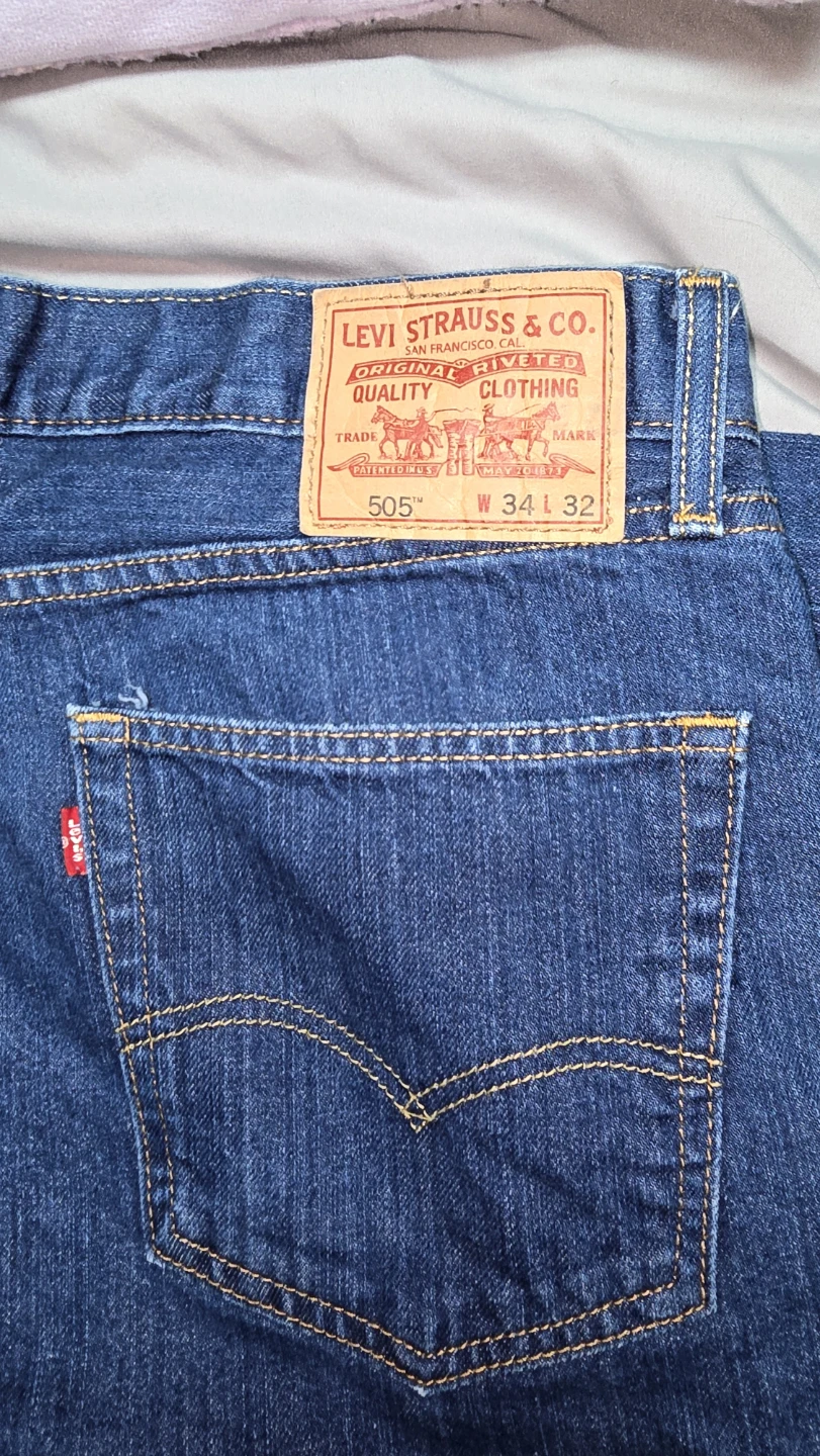 Levi's 505 Straight Fit Jeans - Men's W34 L32