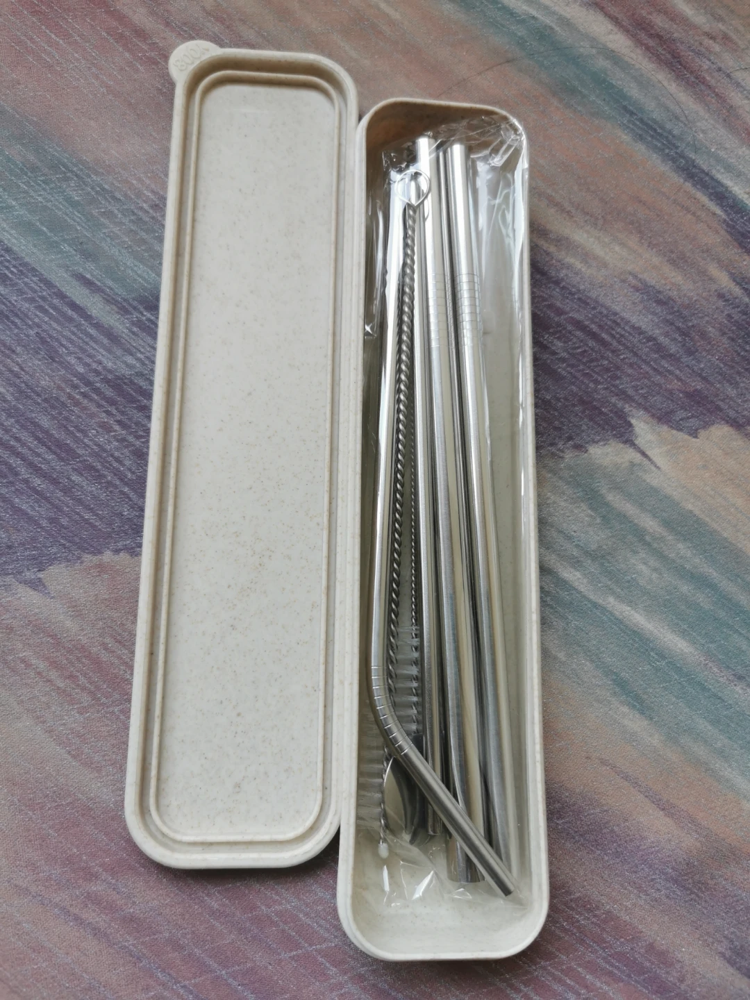 Stainless Steel Straw Set with Cleaning Brush and Case