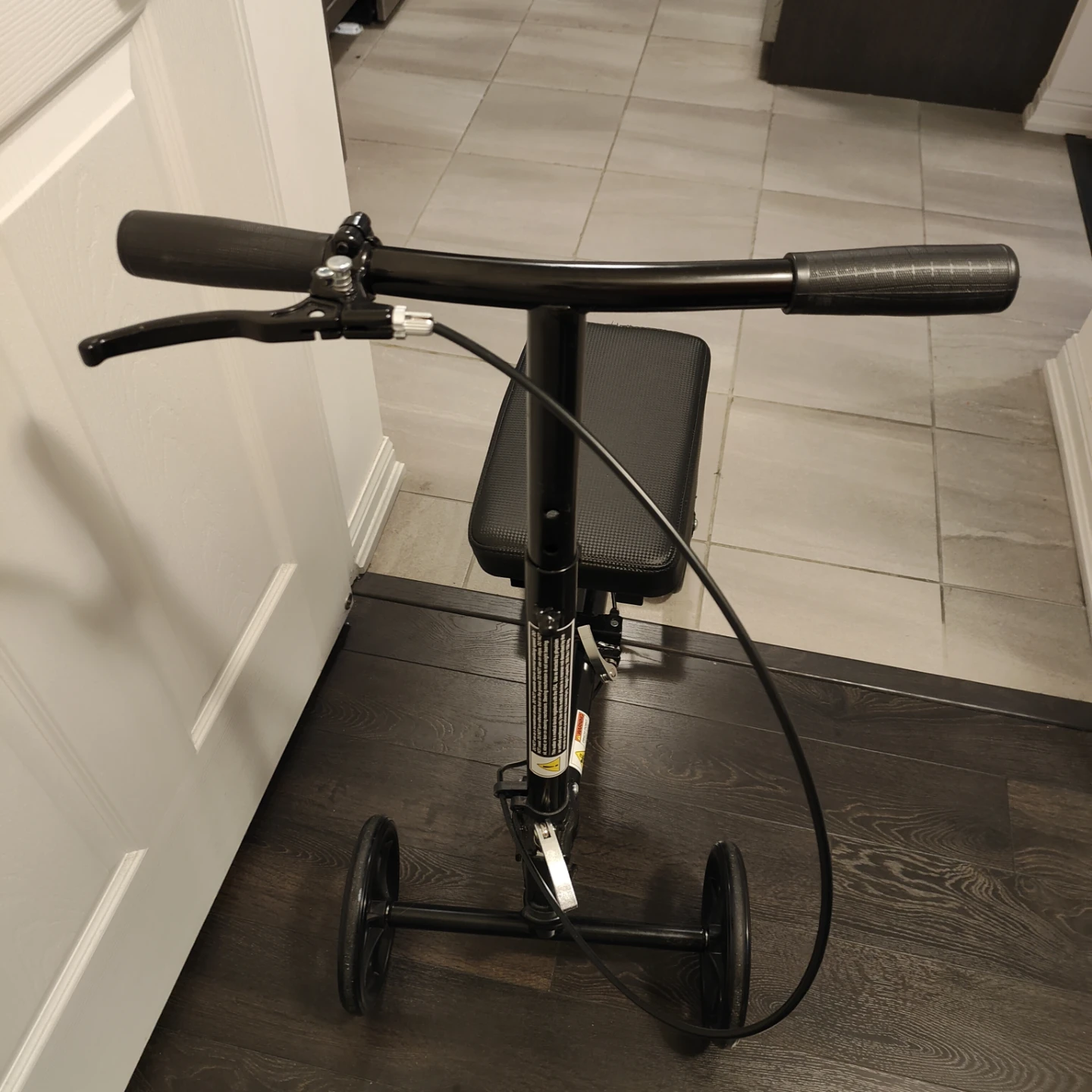 Black Medical Knee Scooter Walker