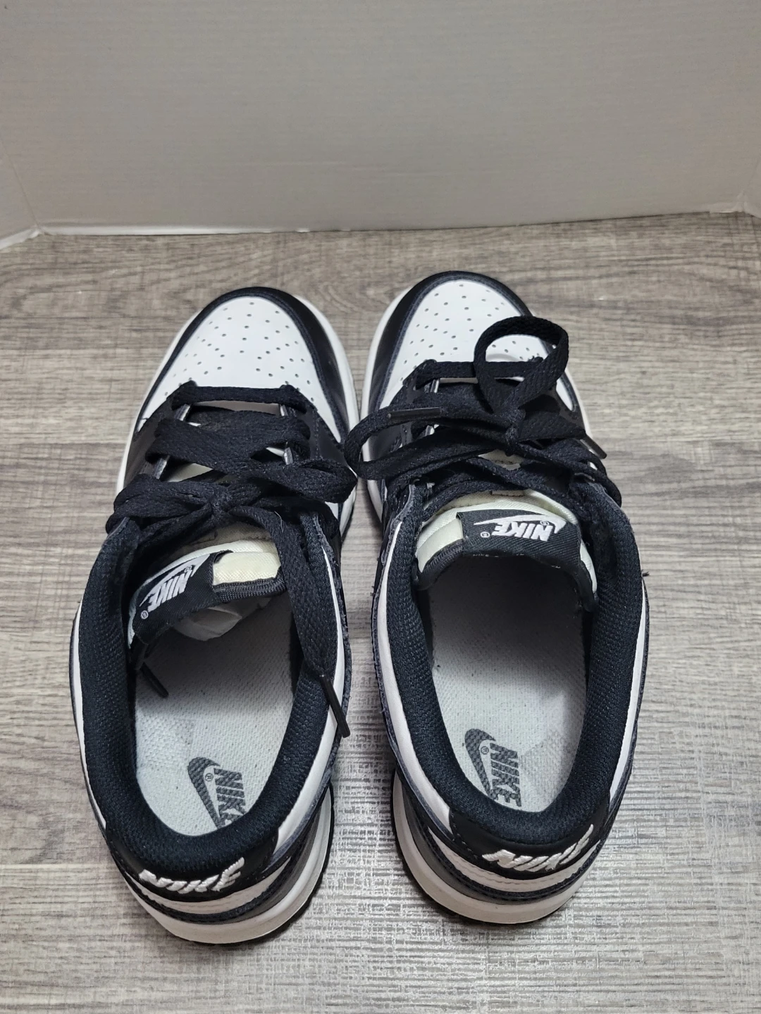 Nike Dunk Low CW1590-100 Black White Youth Size 4.5Y - photo 4