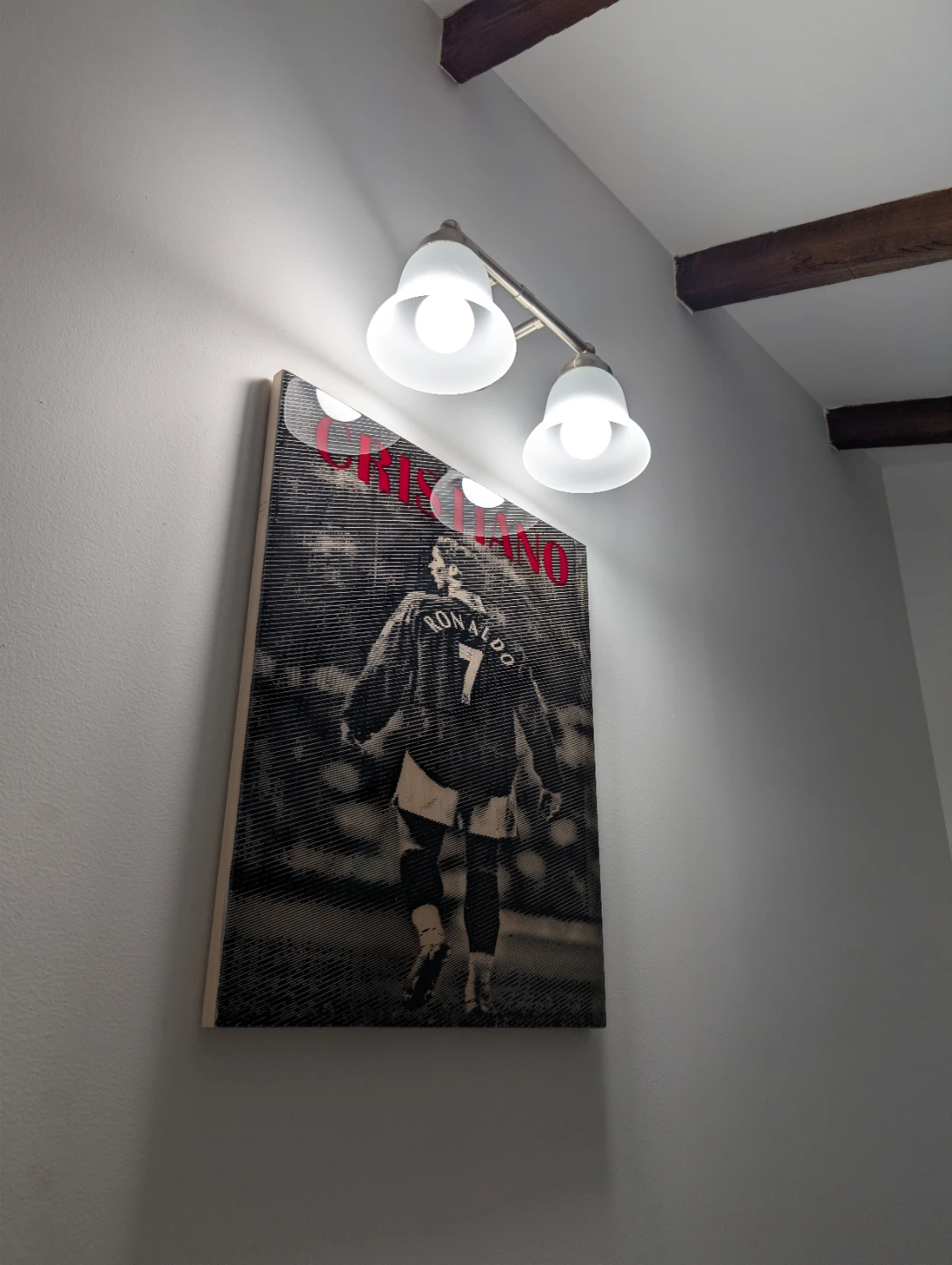 Handcrafted Wood Picture Frame (Cristiano Ronaldo) - photo 3