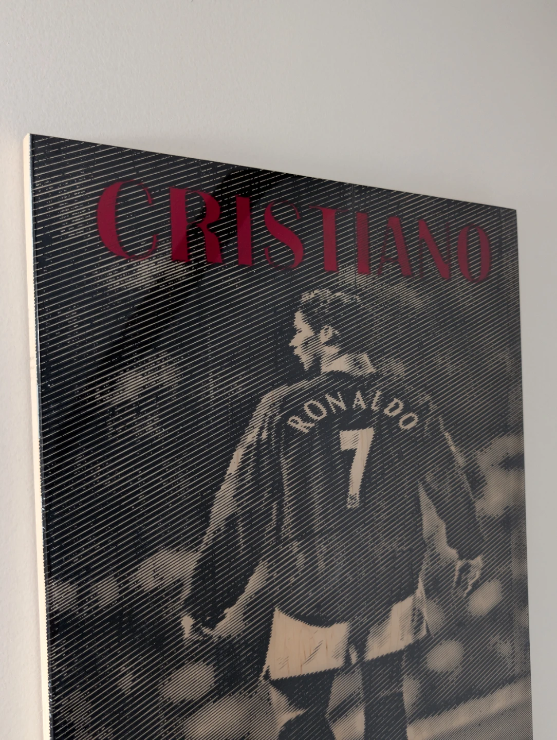 Handcrafted Wood Picture Frame (Cristiano Ronaldo) - photo 5