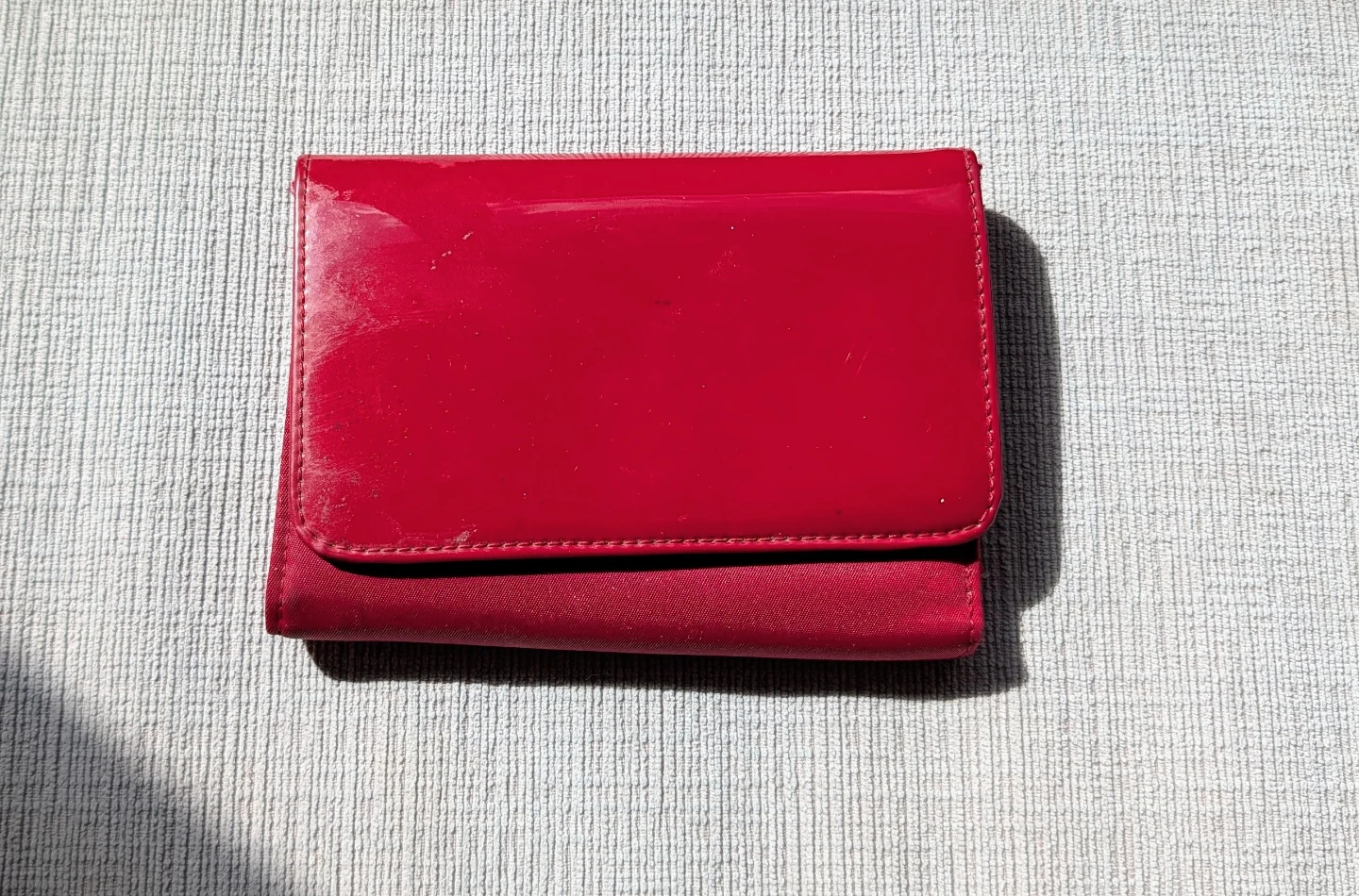 Red Tri-Fold Wallet