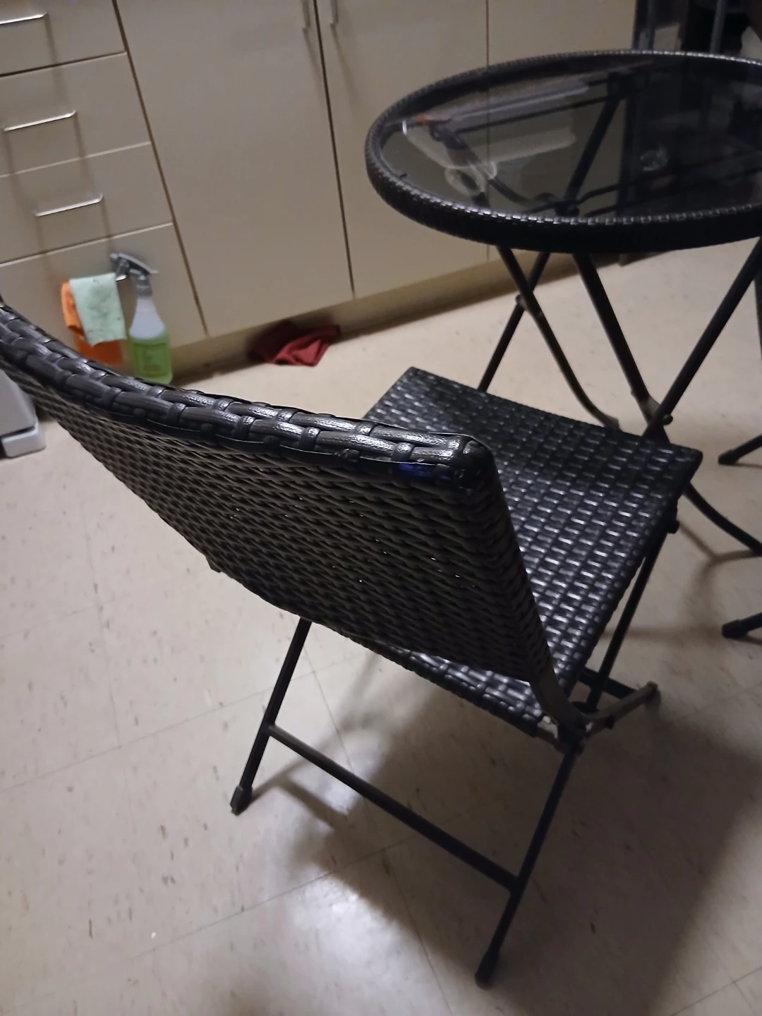 Glass Top Bistro Set with 2 Chairs - photo 5