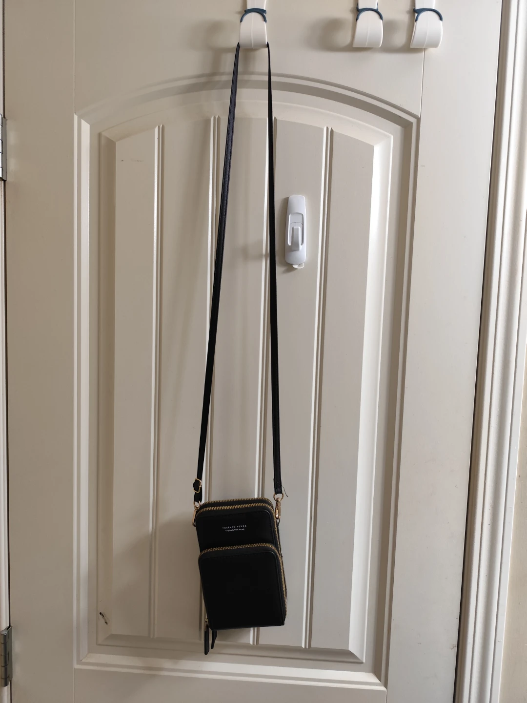 Forever Young Black Crossbody Phone Bag