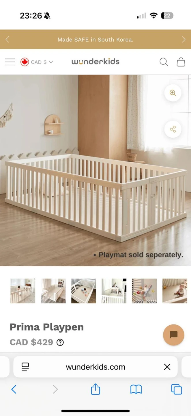 Wunderkids Prima Playpen