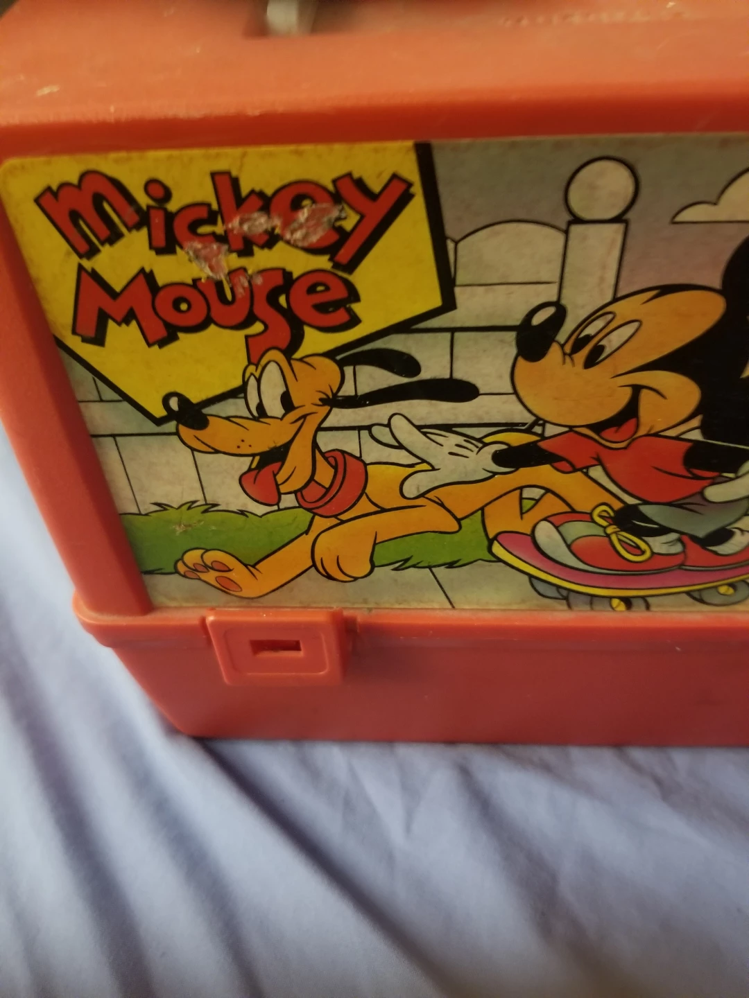 Mickey Mouse old school lunch box no thermos - photo 2