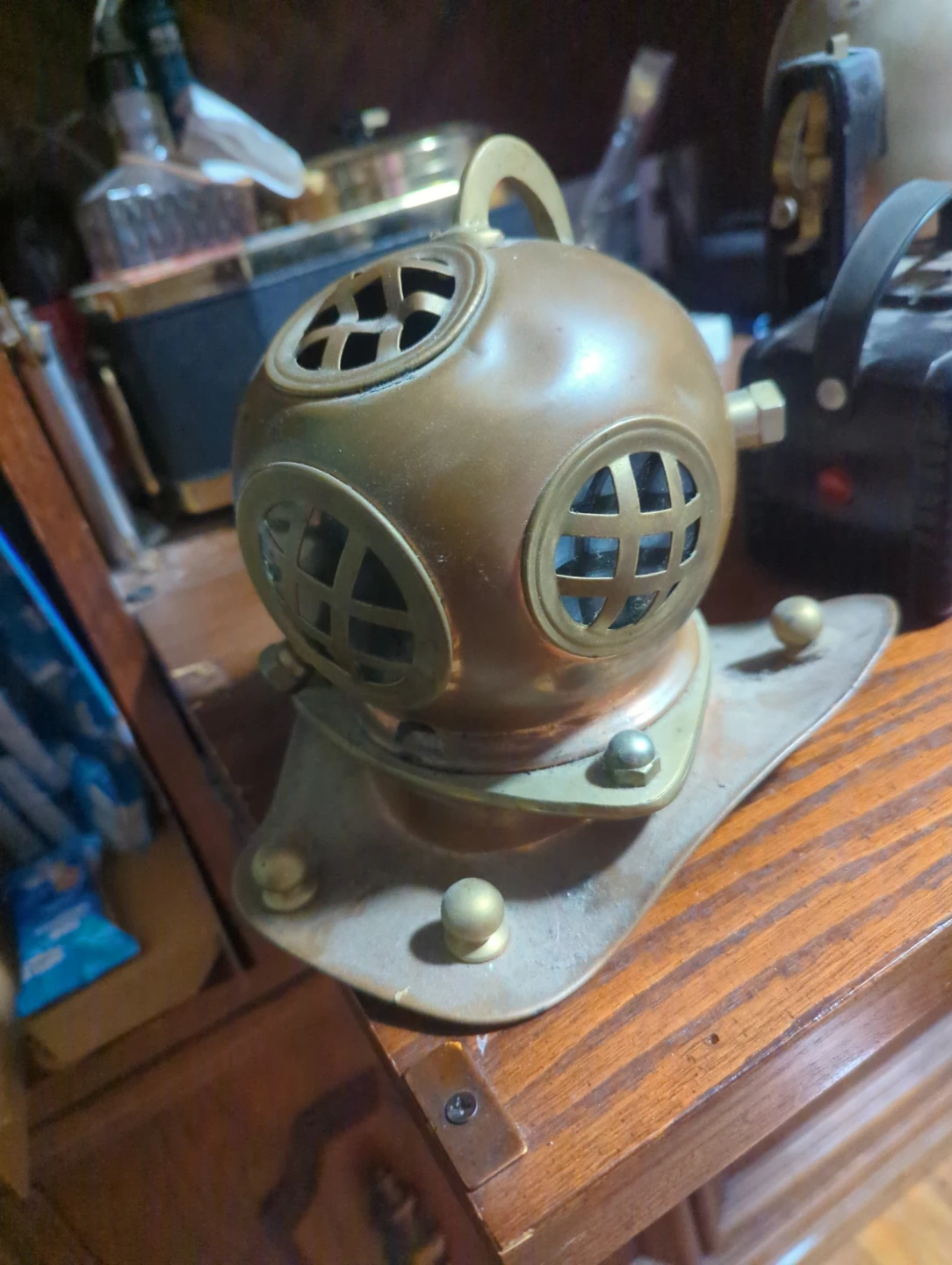 Brass Diving Helmet Decor - photo 2