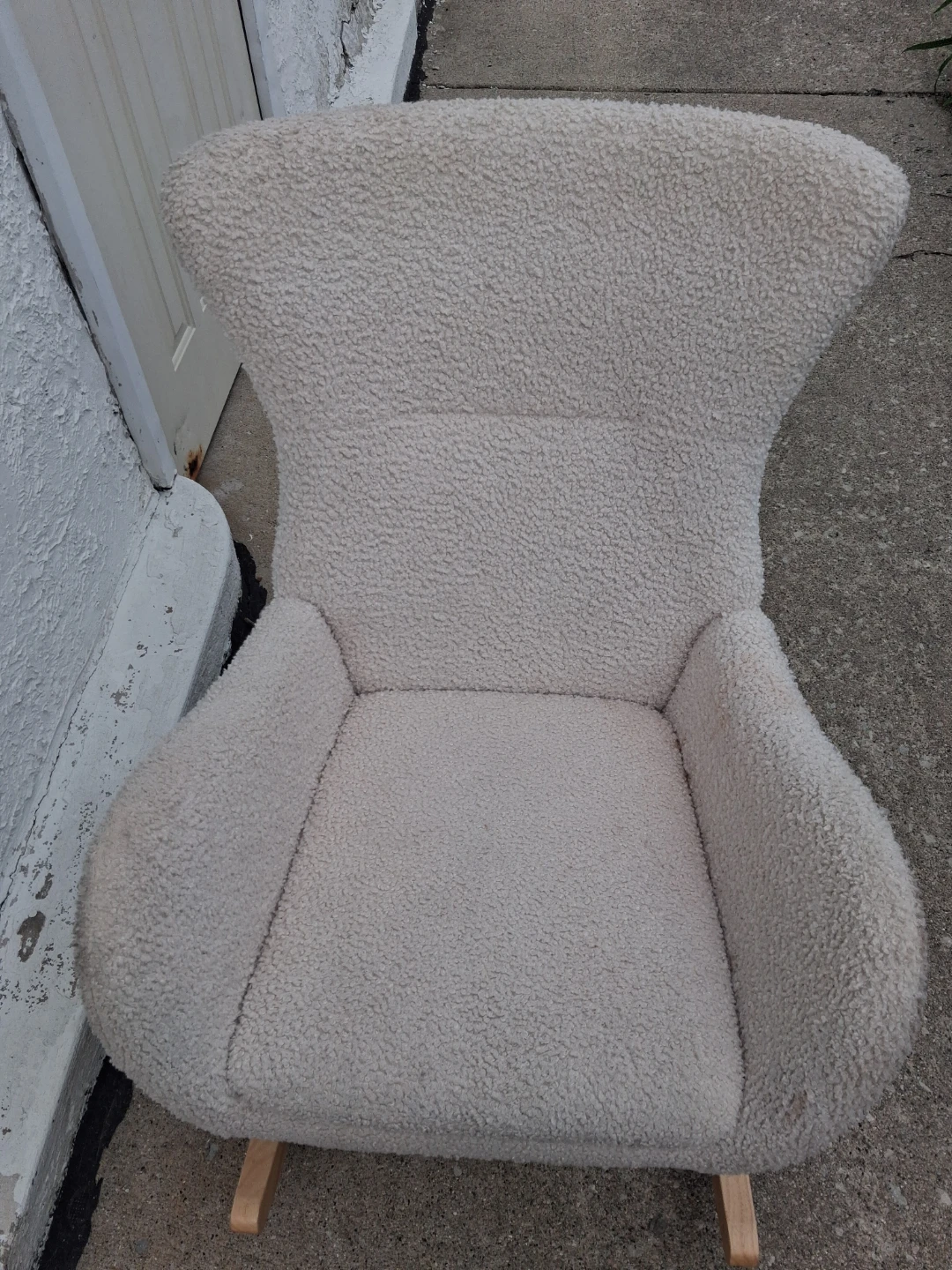 Comoda Silla Mecedora forrada en piel - photo 4