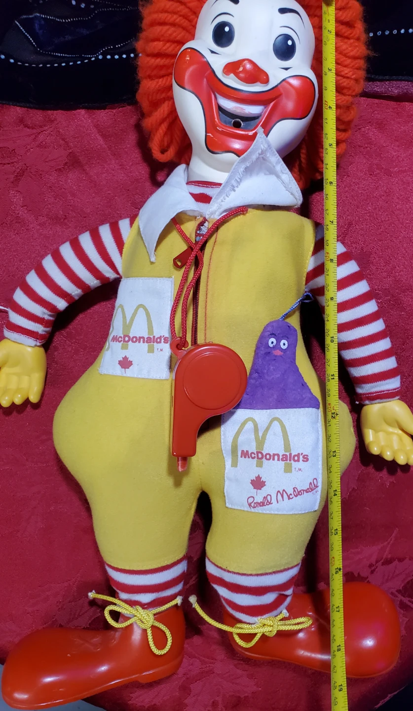 McDonald's 1978 Ronald McDonald Plush - photo 2