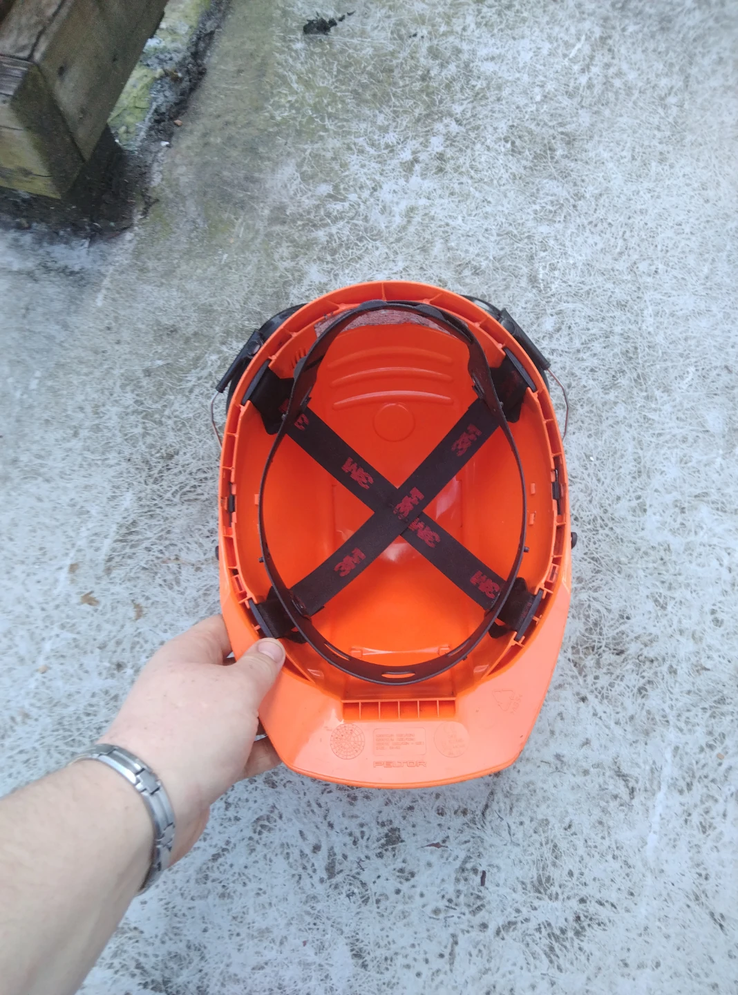 Stihl Orange Safety Helmet with Ear Protection - photo 4