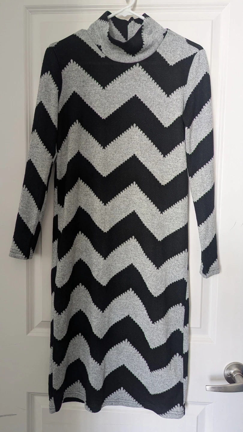 Grey jumper dress