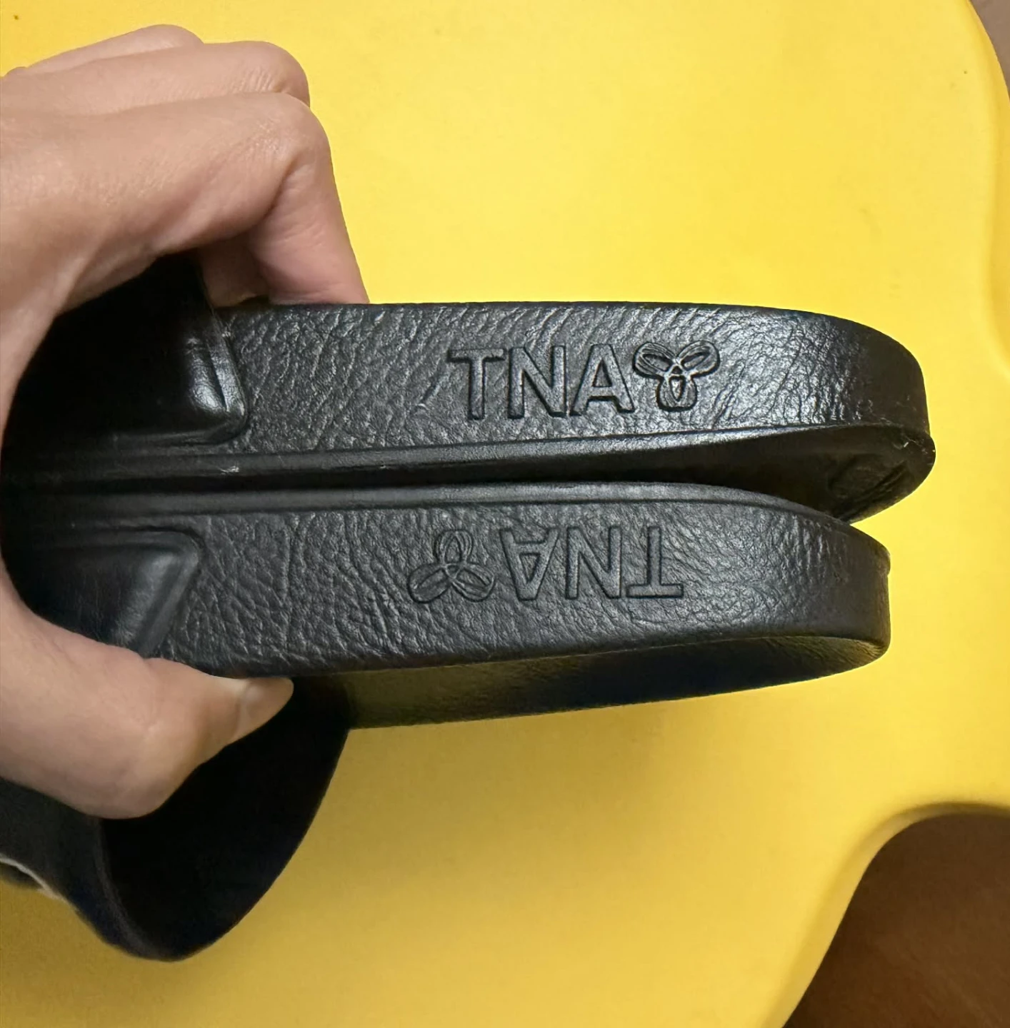 TNA Black Slide Sandals W6 - photo 3