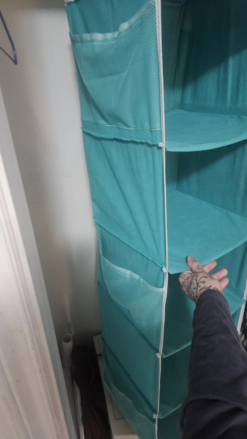 Hanging Closet Organizer - Teal - photo 2