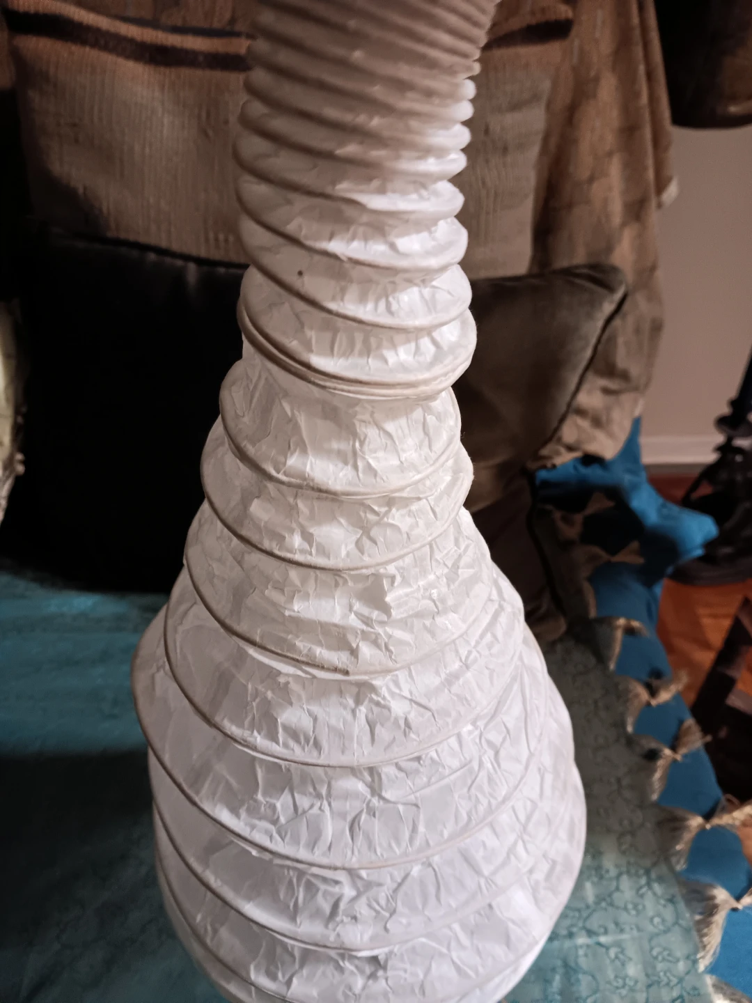 White Small Accordion Style Paper Lantern