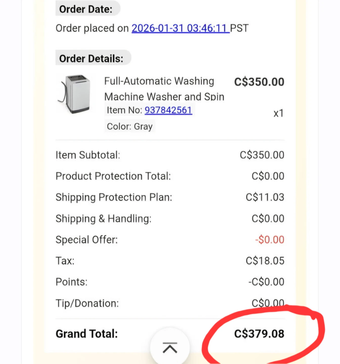Full-Automatic Washing Machine Washer and Spin - Gray - photo 4