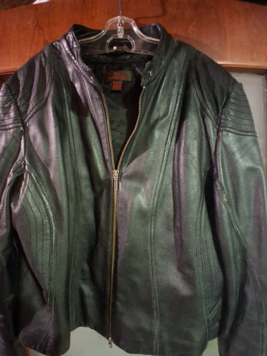 DANIER Leather Jacket - Black - Size XXL - photo 4