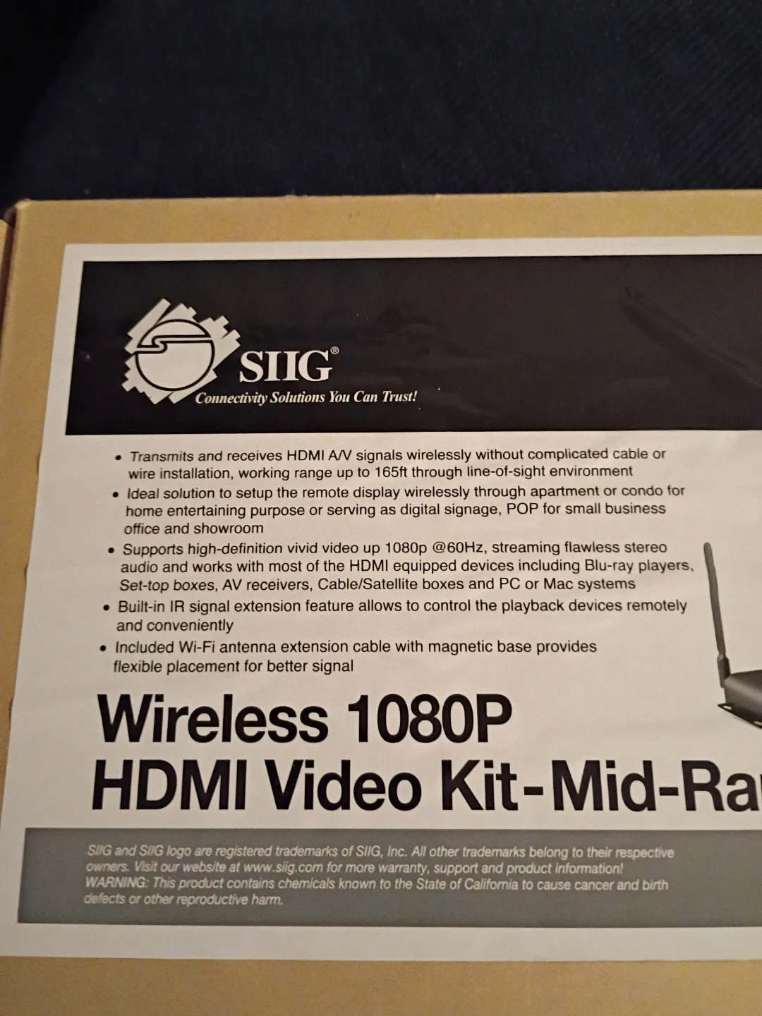SIIG Wireless 1080P HDMI Extender Kit