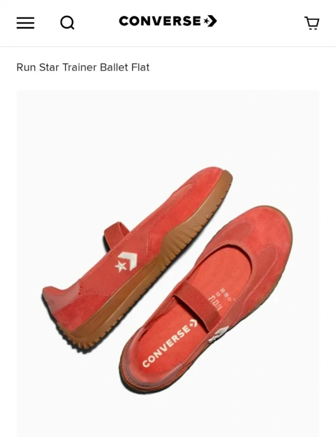 Converse Run Star Trainer Ballet Flat Shoes
