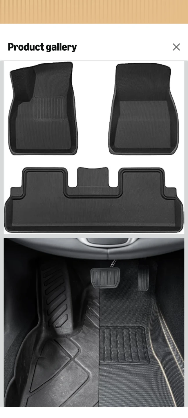 TAPTES Custom Fit Floor Mats for Tesla Model 3 2017-2023