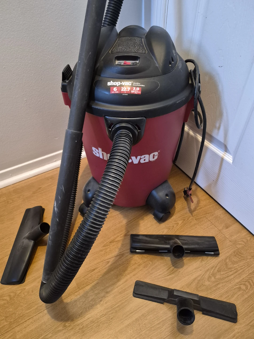 Shop-Vac Wet/Dry Vacuum 6 Gallon 2.0 HP - photo 2