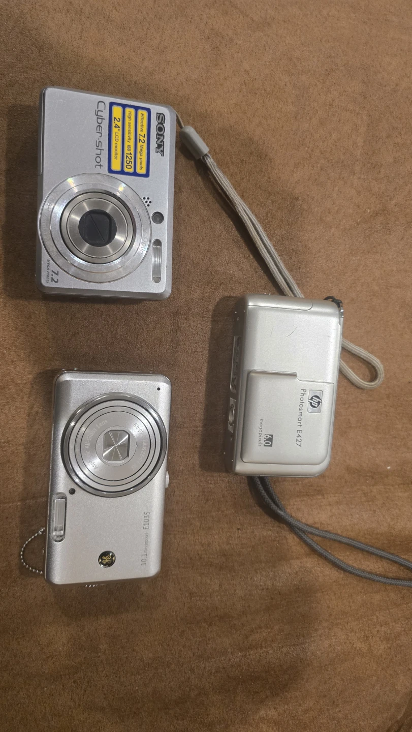 Assorted Digital Cameras - GE, HP, Sony