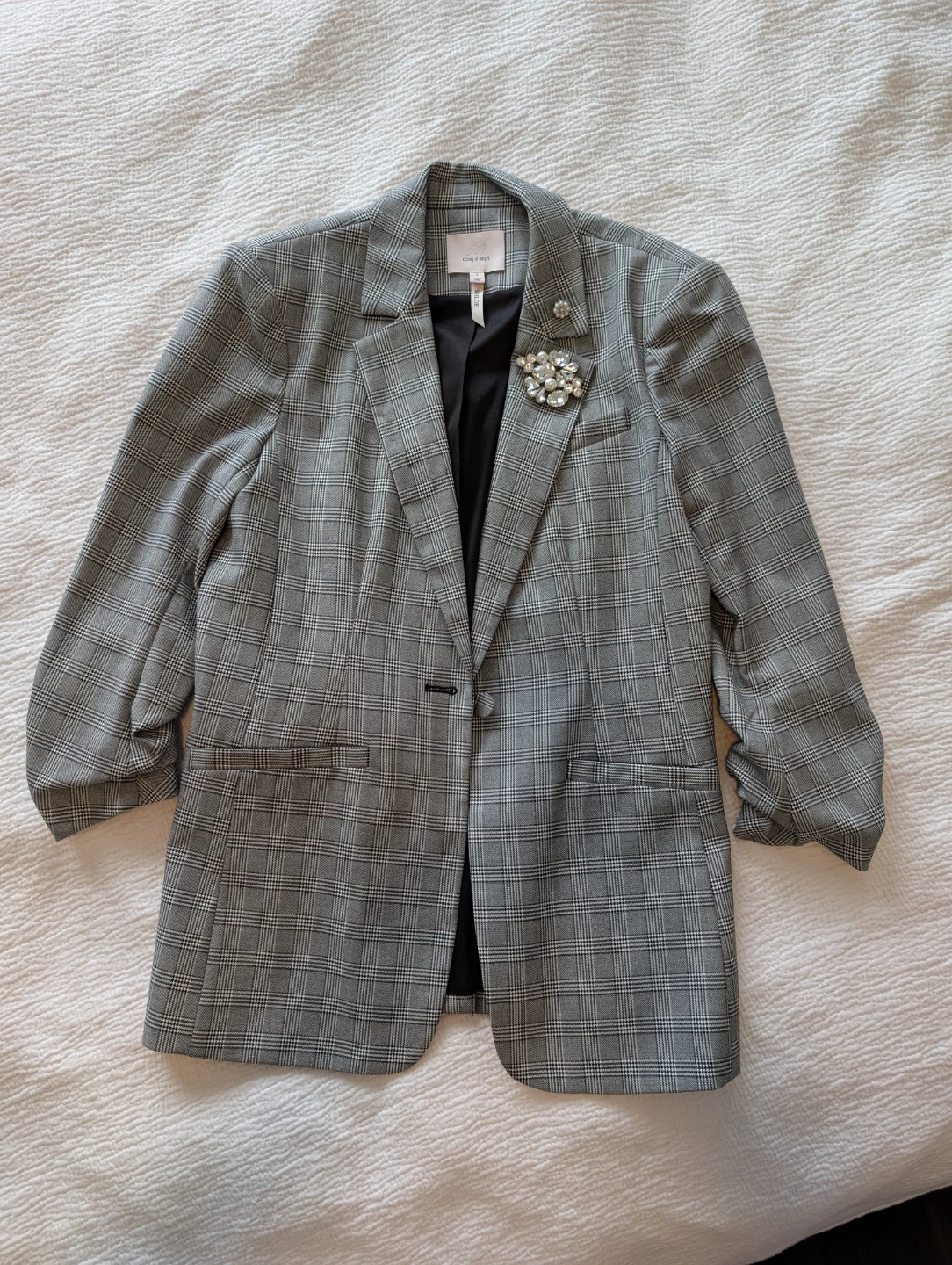 Cinq à Sept Khloe Plaid Blazer - Size 2