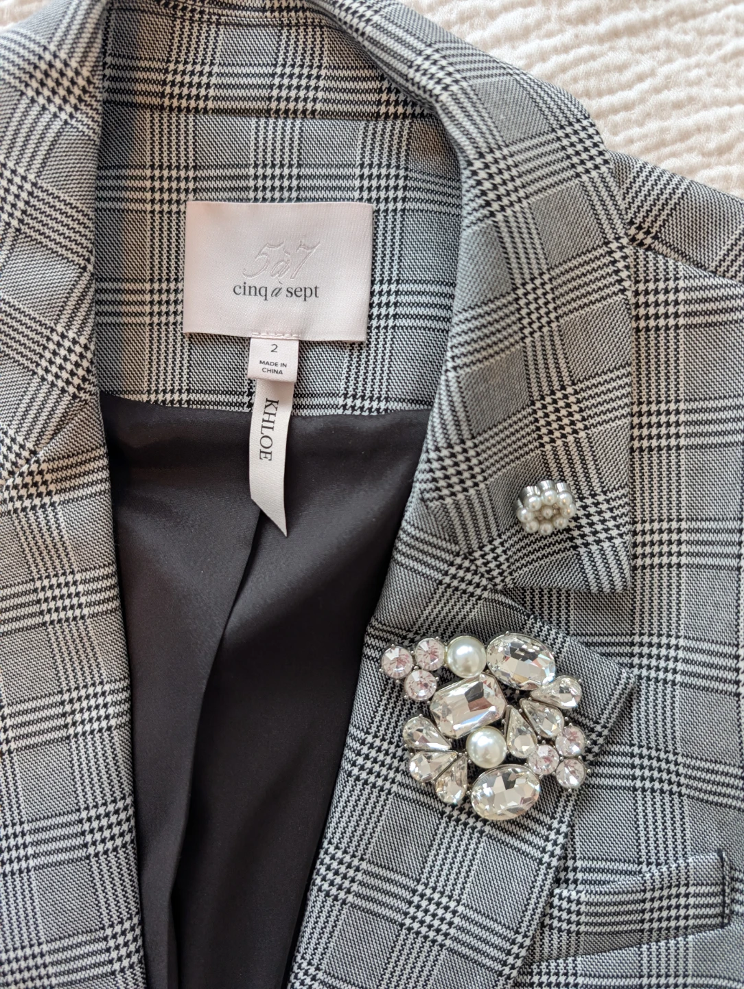 Cinq à Sept Khloe Plaid Blazer - Size 2 - photo 4