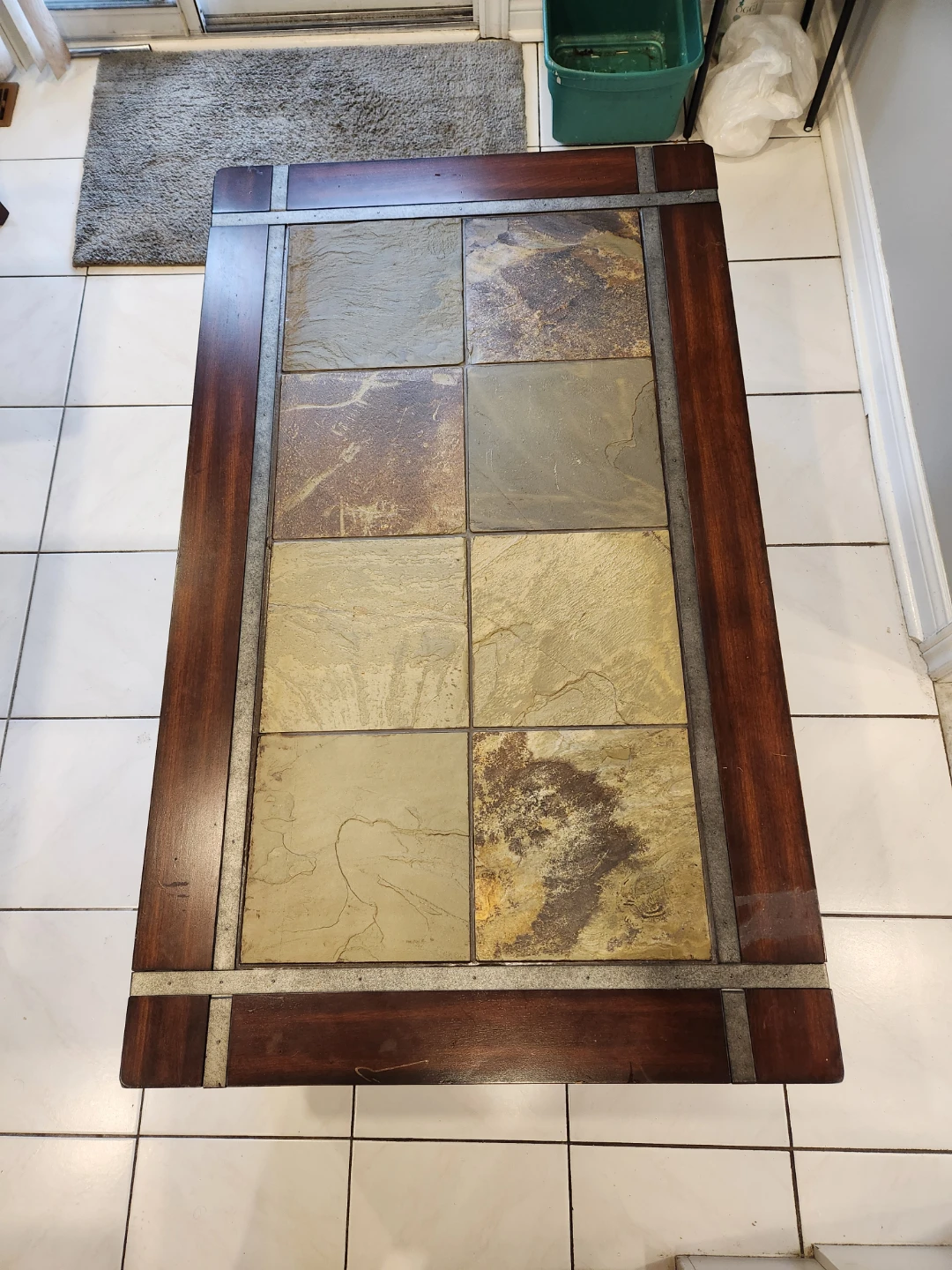 Lift-Top Coffee Table with Tiled Inlay - photo 3