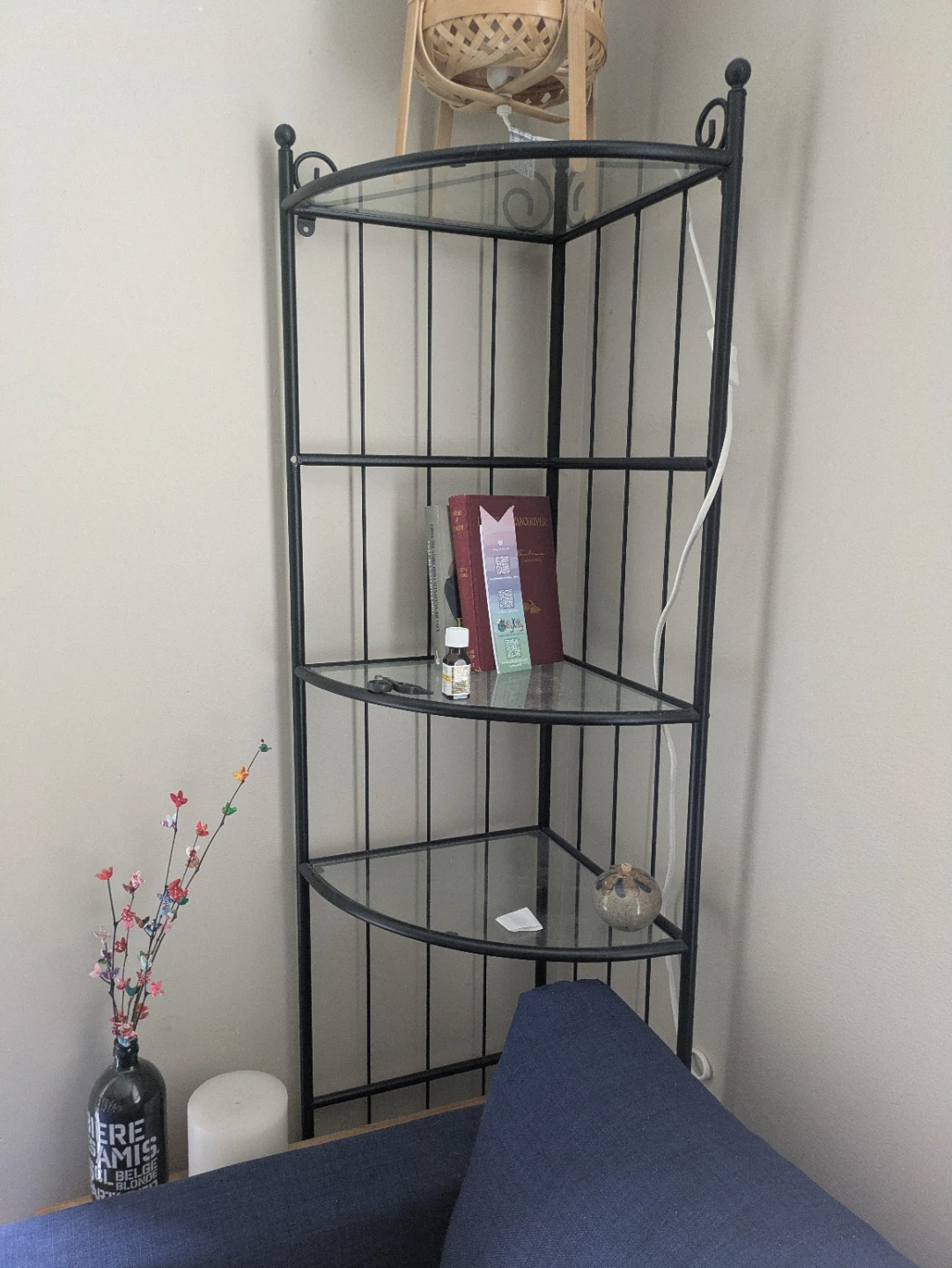 Ikea metal and glass shelf - photo 2