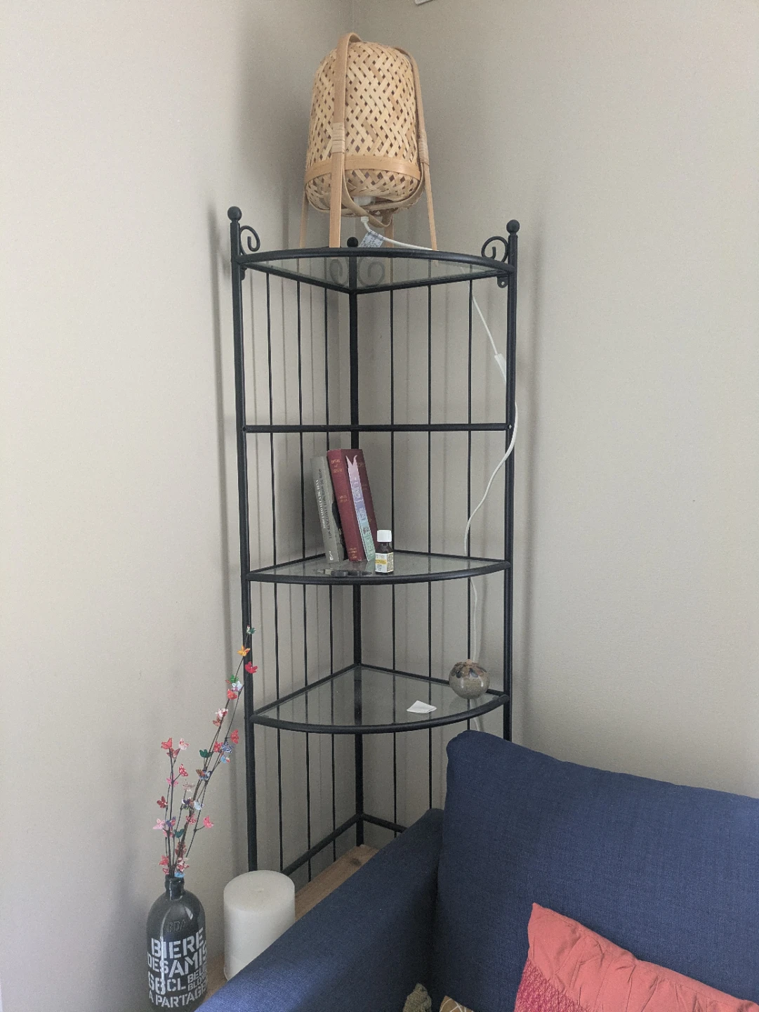 Ikea metal and glass shelf - photo 3