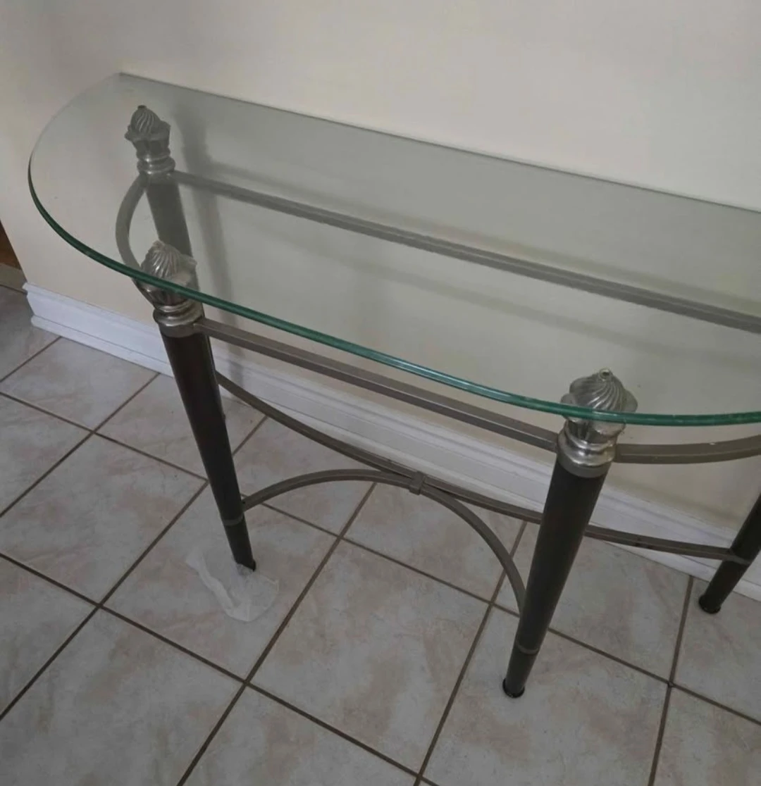 Glass Console Table